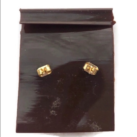 Vintage Gold Filled Rosebud Earrings NWT - Picture 2 of 2